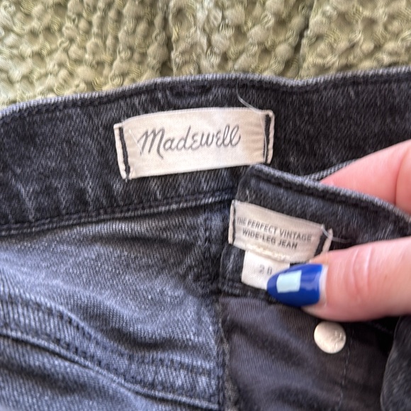 Madewell 28 Perfect Vintage Jean Black High Waisted - Picture 4 of 5